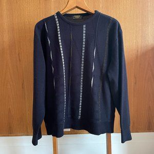 Vintage navy light knit - made in Canada
